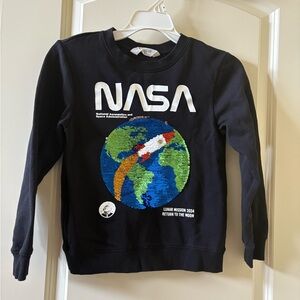 H&M Black NASA Sweatshirt